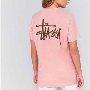 Like new urban outfitters stussy T-shirt in pink